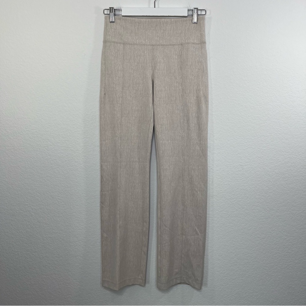 Athleta Delaney‎ Straight leg Pant Braiden Creme size S/P - Picture 2 of 11